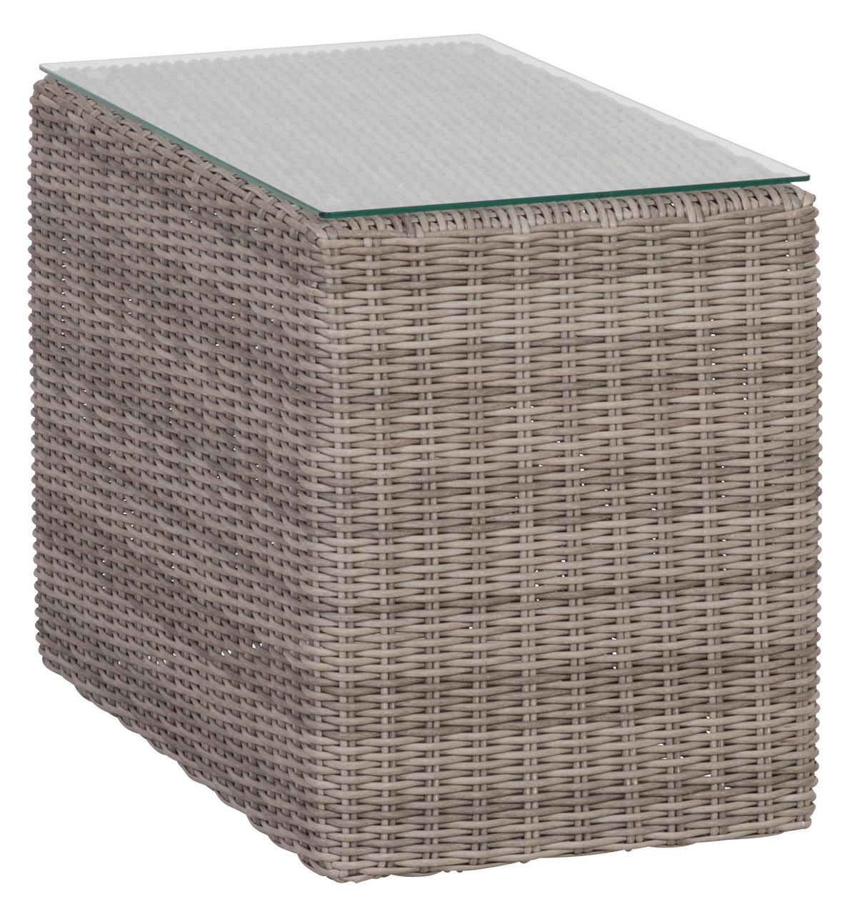 Loungegarnitur 5-tlg Palma Aus Kunststoff Mit Kissen - Grau, Basics, Glas/Textil (93/65/71cm) - Gardenson