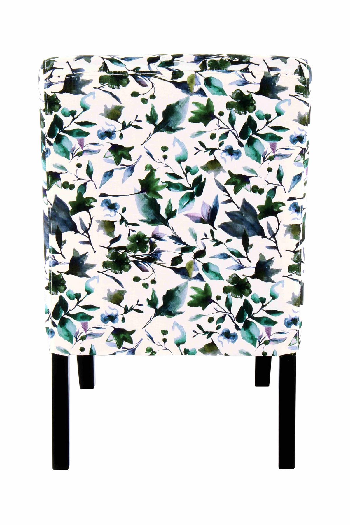 Stuhl Indira 100 Gemustert - Blau/Lila, Design, Holz/Textil (55/92/77cm) - Kayoom