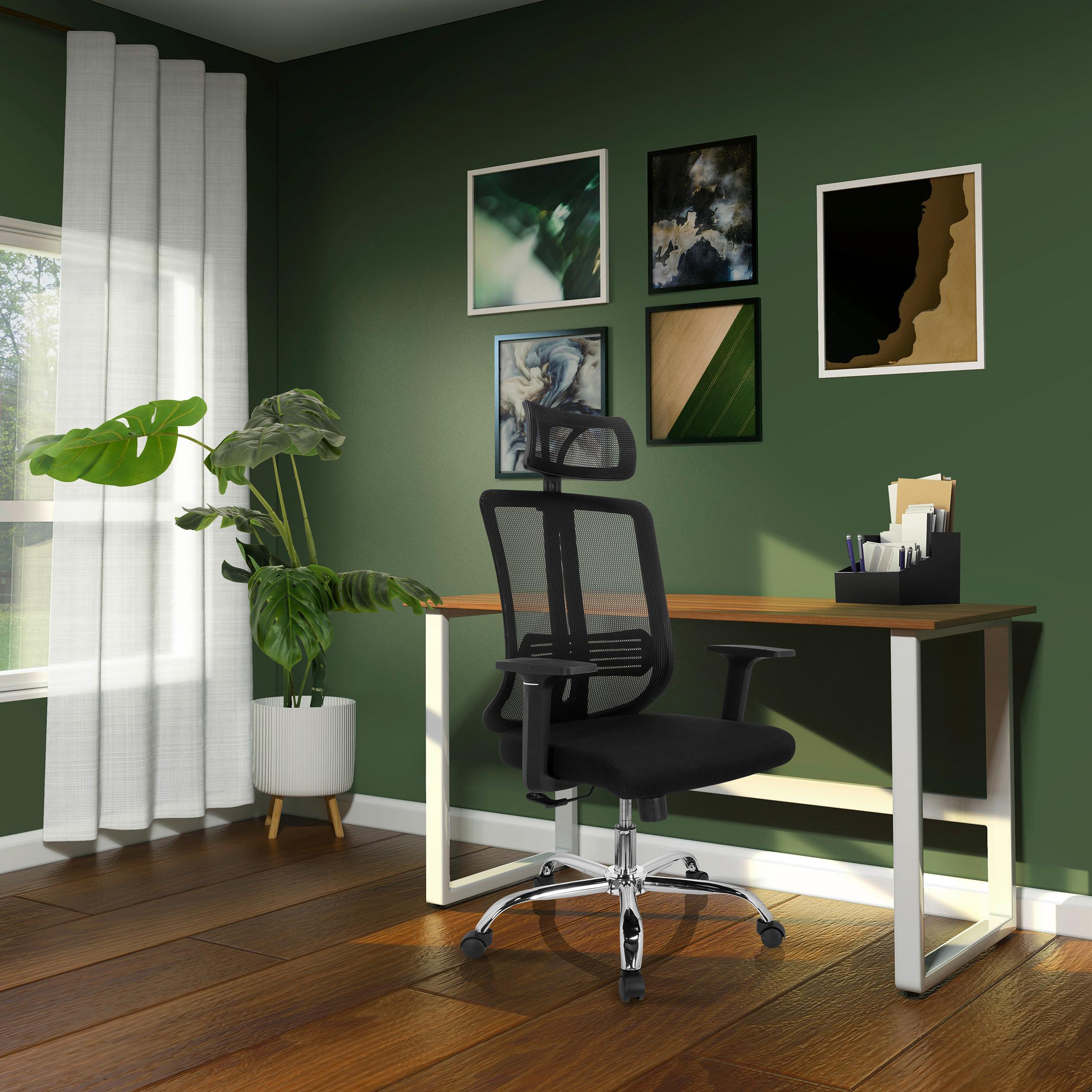 Bürostuhl Zh 200 Schwraz Bis 100 Kg - Silberfarben/Schwarz, Basics, Kunststoff/Textil (66/102/59cm) - MID.YOU
