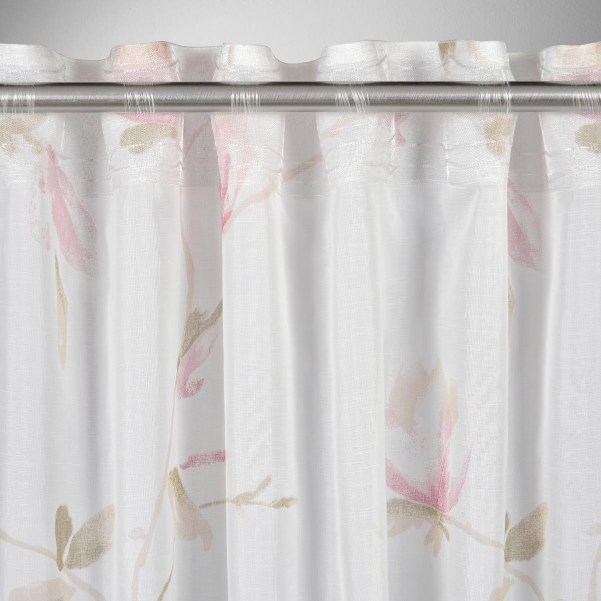 HOTOVÝ ZÁVĚS MAGNOLIA - růžová, textil (135/245cm) - Mömax