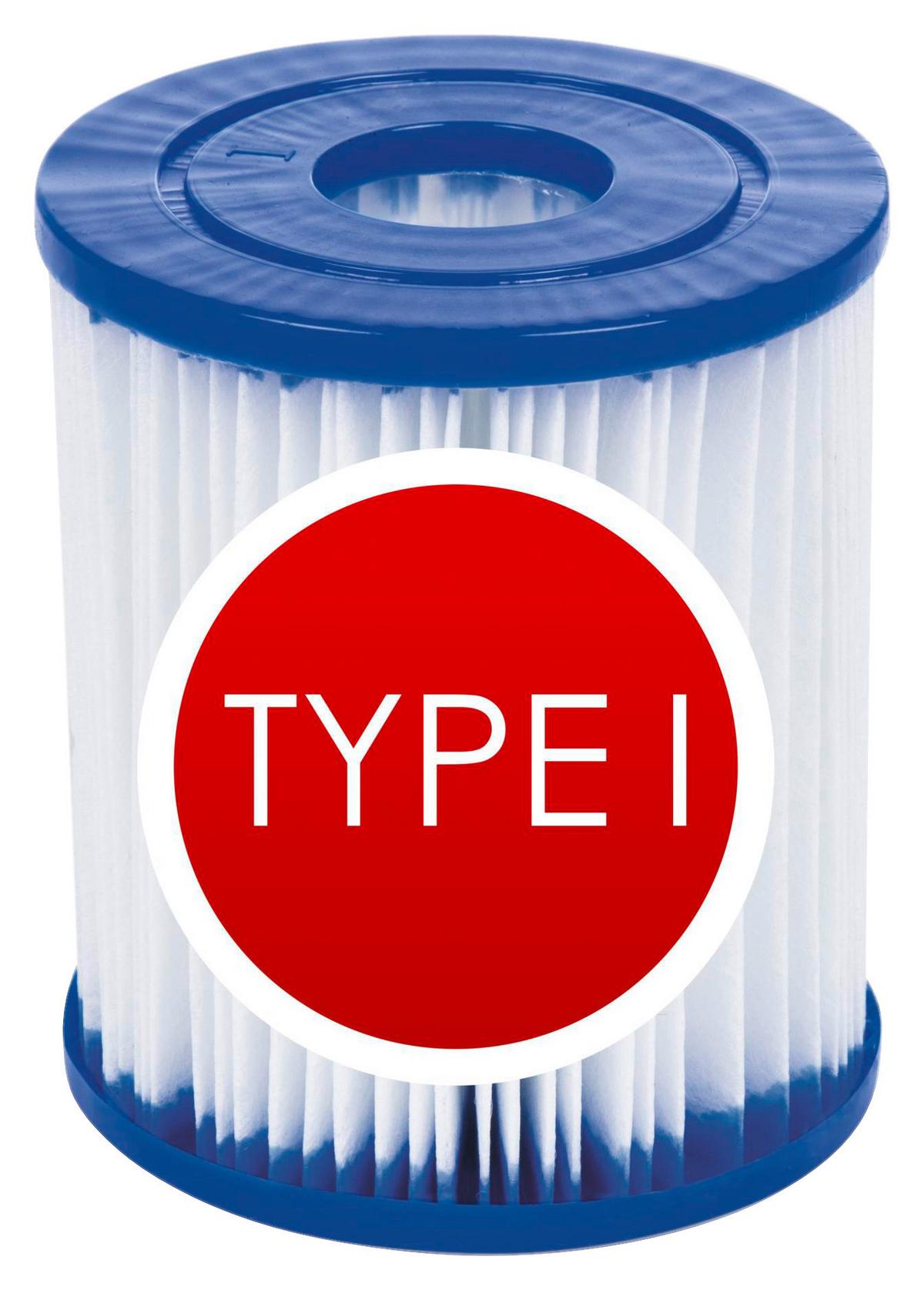 Filterkartusche für Pumpe Pool Cartridge Größe 1, 2er-Set - Blau/Weiß, MODERN, Kunststoff (8/9cm) - Bestway