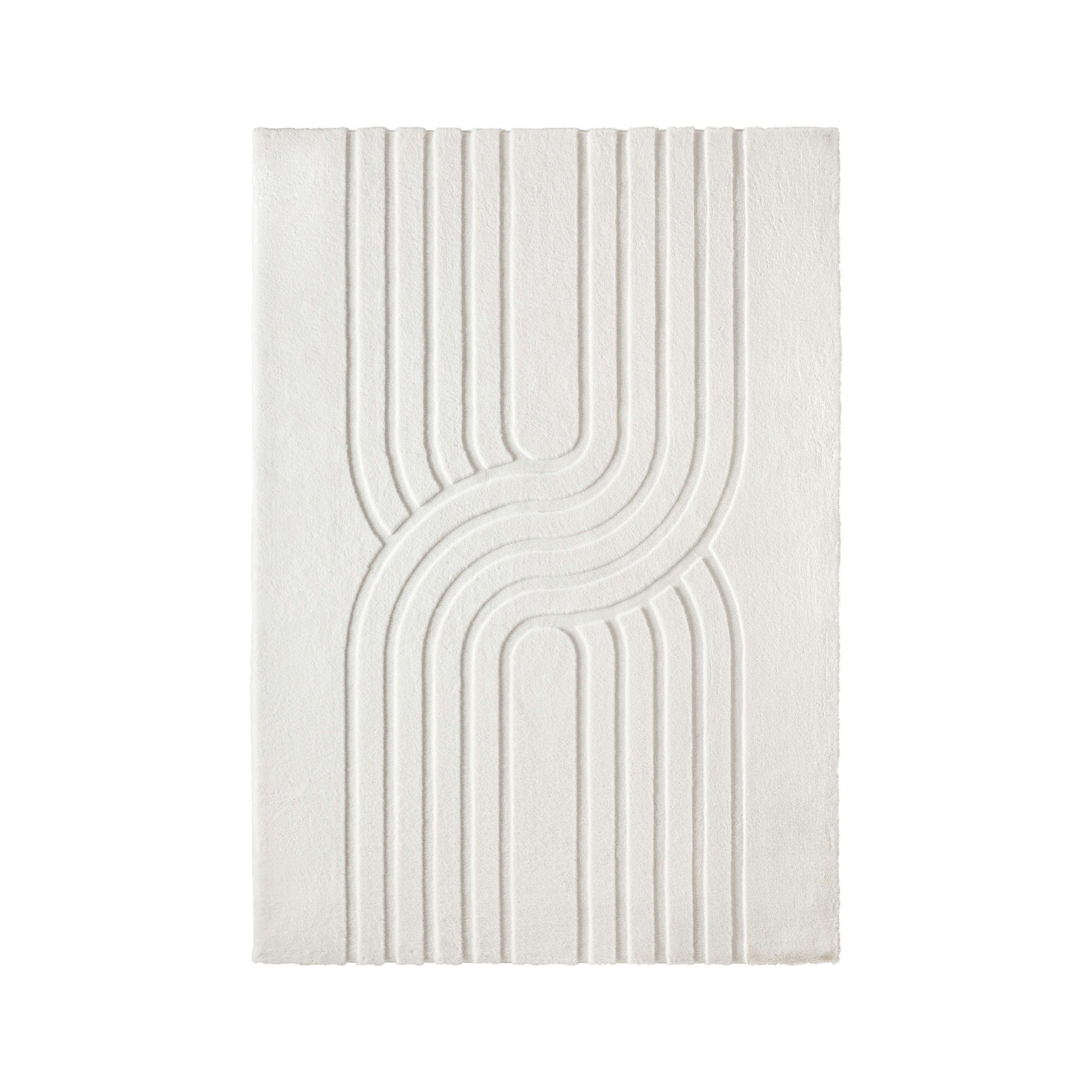 UMELÁ KOŽUŠINA FADIME 3 - krémová, Modern, textil (160/230cm) - Mömax