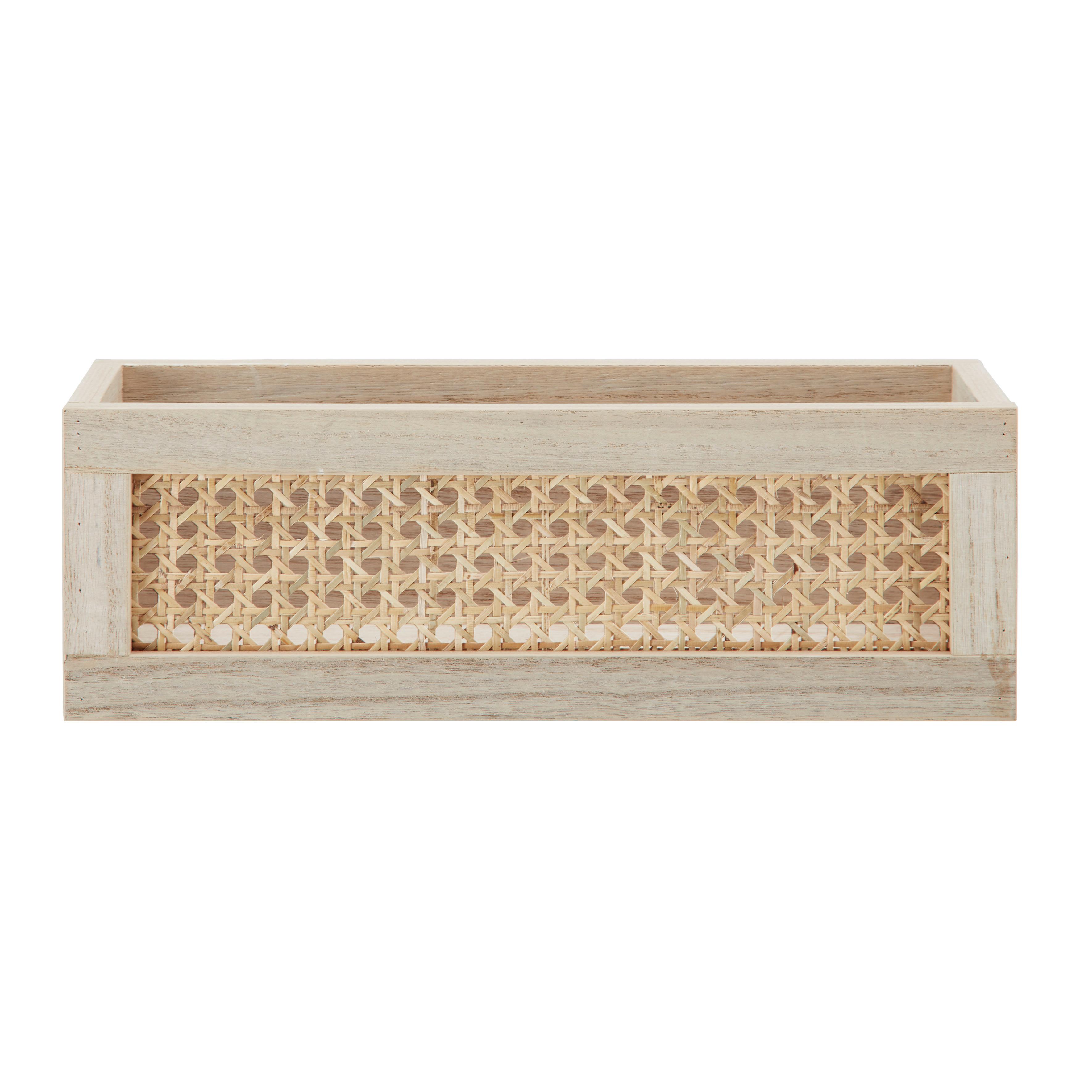 Úložný box DENIS přírodní barvy - přírodní barvy, Moderní, dřevo/kompozitní dřevo (36/12/13cm) - Bessagi Home