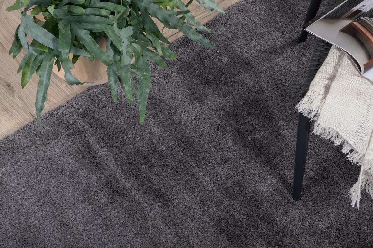 Hochflorteppich undra - Dunkelgrau, LIFESTYLE, Textil (250/350cm) - P & B