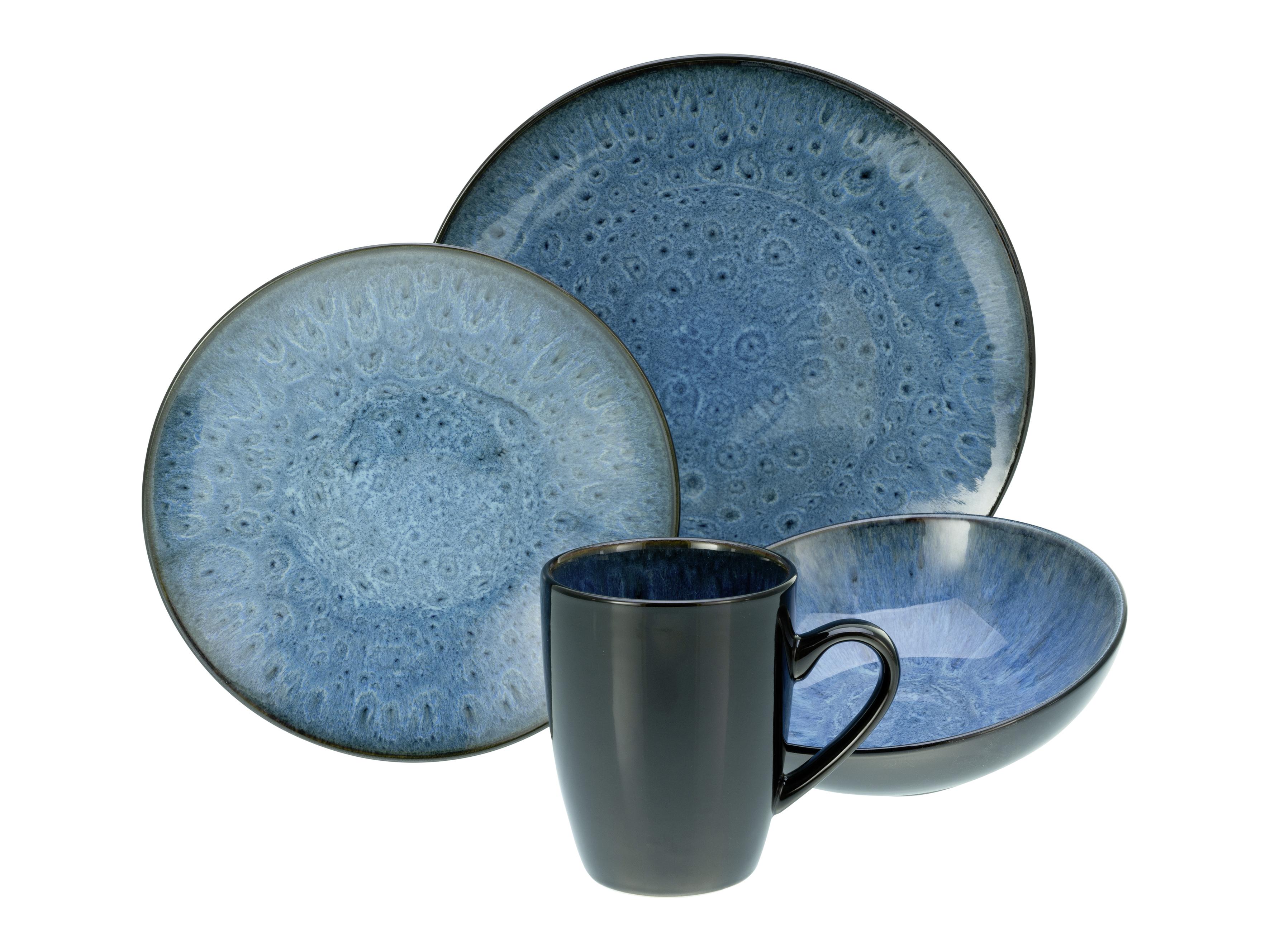 Kombiservice Capri Blau 16-teilig