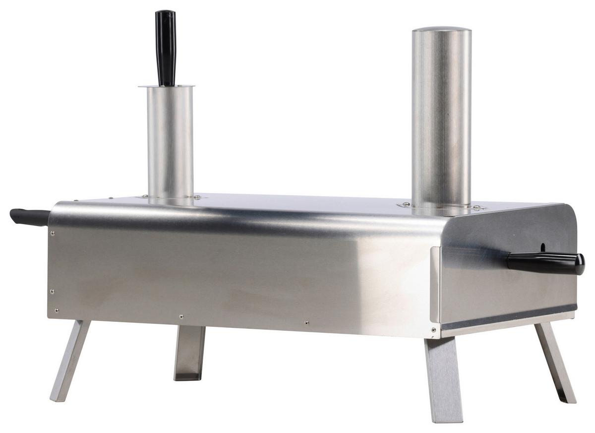 Pizzaofen Digos Silberfarben - Silberfarben, KONVENTIONELL, Metall (85.8/49.9/37cm) - Gardenson