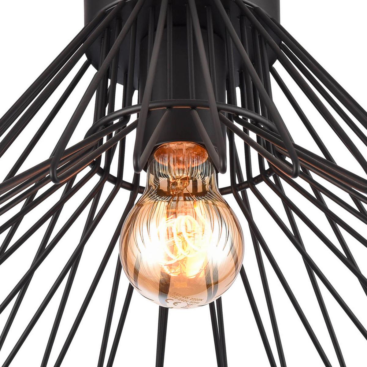 Deckenleuchte 5069/plp - Schwarz, Design, Metall (30/18cm)