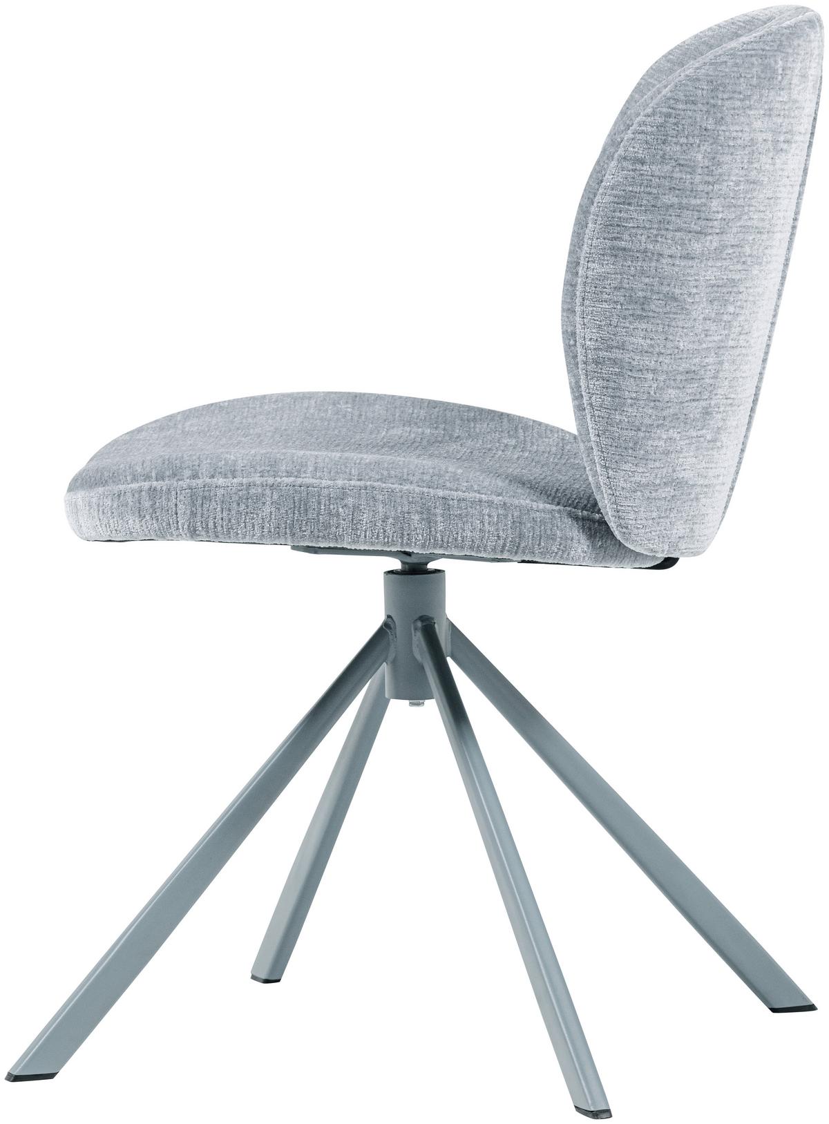 STUHL-SET Femke Blau B: 58cm - Blau, MODERN, Textil/Metall (58/80/65cm) - Livetastic