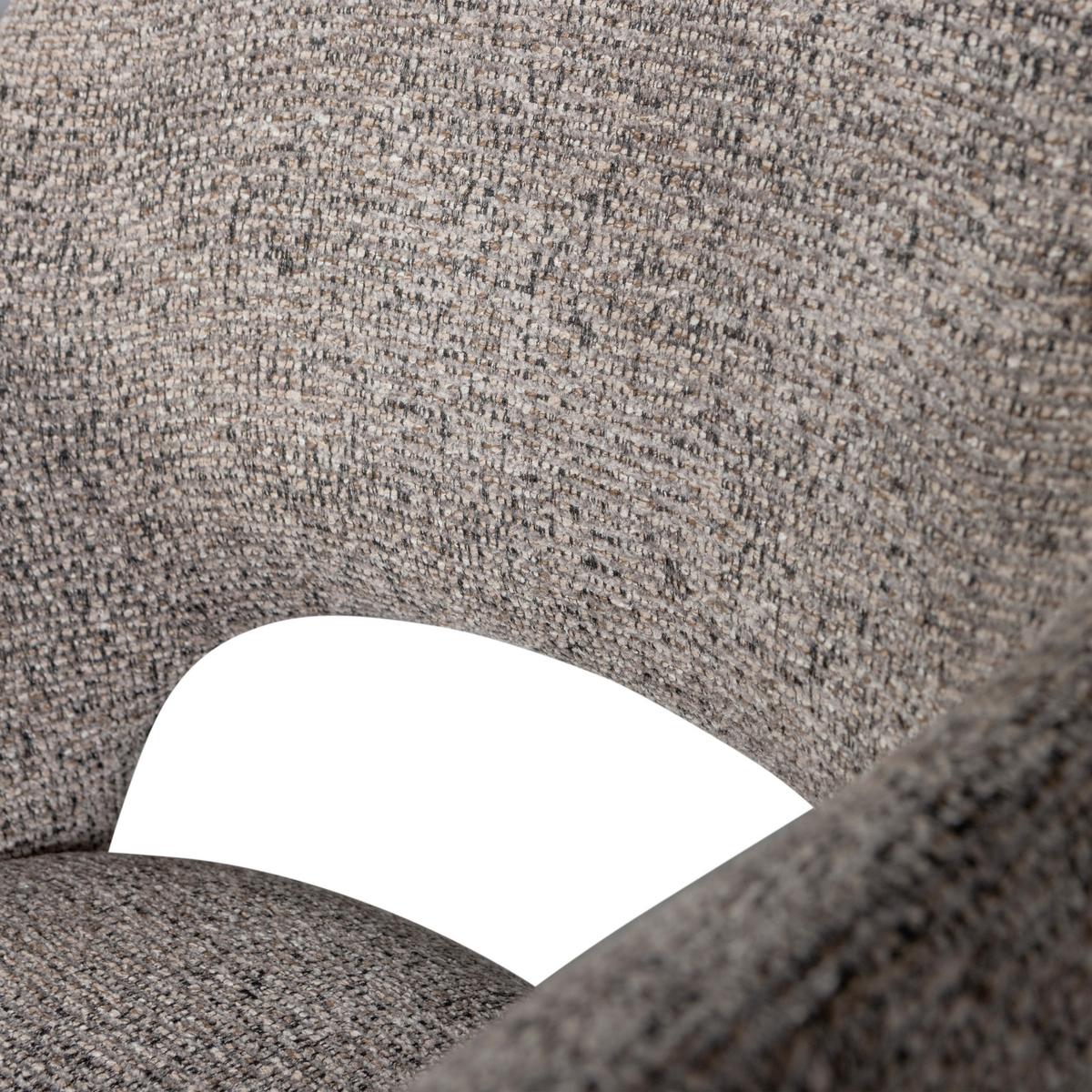 Armlehnstuhl-Set Murat Braun/Taupe B: 61cm - Taupe/Braun, MODERN, Holz/Textil (61/86/60cm) - Livetastic