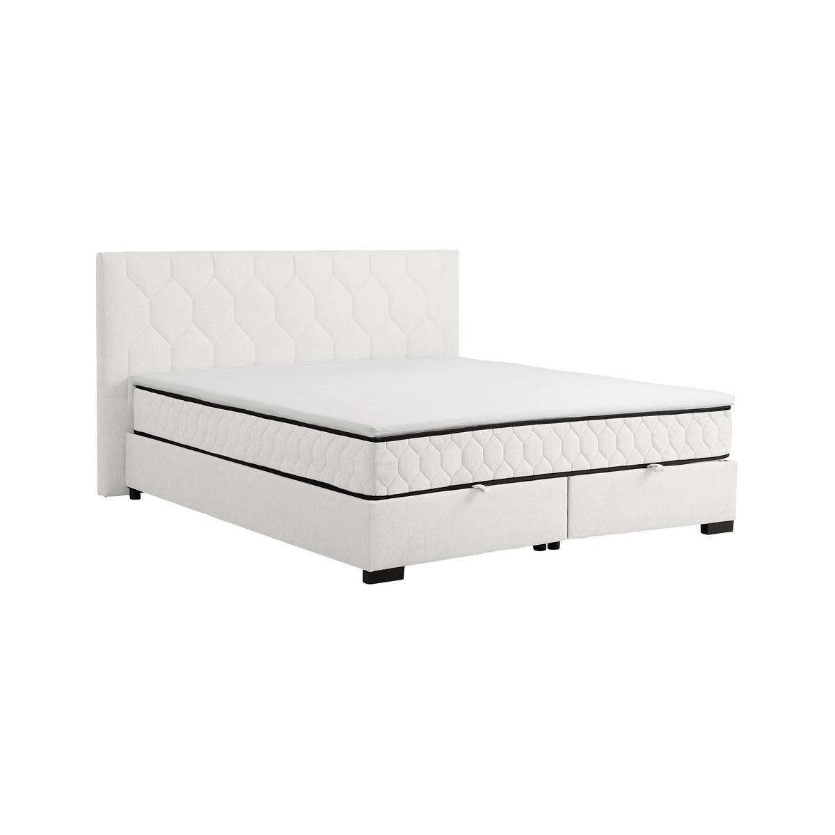 Americká posteľ MAYA D 180/200 cm, krémová - čierna/krémová, Konventionell, drevo/kompozitné drevo (180/200cm) - Mömax