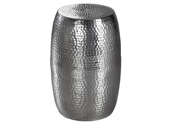Beistelltisch Orient-Look Pedro, Silberfarben - Silberfarben, LIFESTYLE, Metall (30/30/49,5cm) - Livetastic Beistelltisch Orient-Look Pedro, Silberfarben - Silberfarben, LIFESTYLE, Metall (30/30/49,5cm) - Livetastic