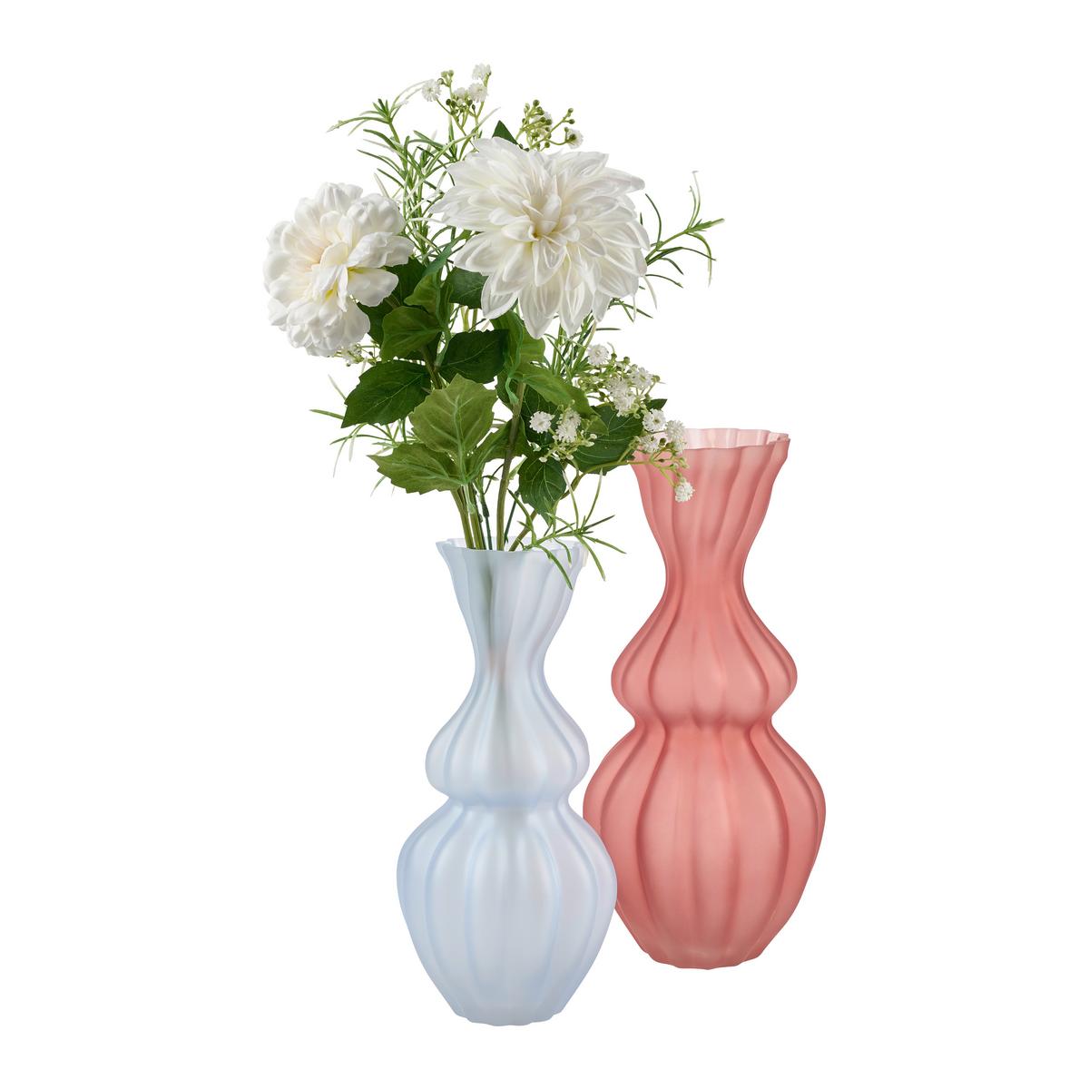 Váza BUBBLE BLOSSOM I - světle modrá, Design, sklo (14/30cm) - Mömax