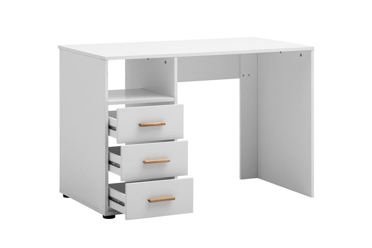 Schreibtisch Torge Weiß L: 109cm - Weiß, MODERN, Holzwerkstoff (109/58/74cm) - Livetastic