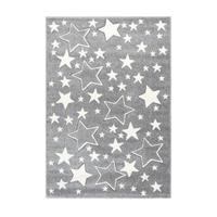 Kinderteppich Sterne Silbern Tamworth 120x170 cm - Silberfarben, Trend, Kunststoff (120/170cm) - Kayoom