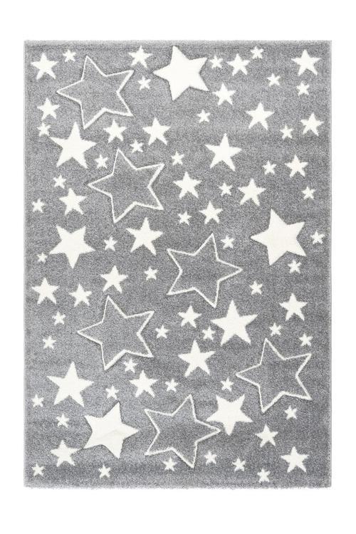 Kinderteppich Sterne Silbern Tamworth 120x170 cm