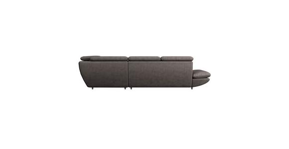Wohnlandschaft Park - Dunkelbraun/Schwarz, MODERN, Textil (233/311cm) - Luca Bessoni
