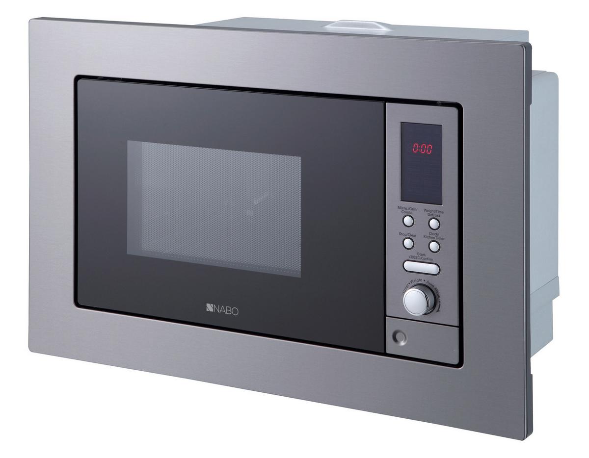 Einbaumikrowelle Nabo Mwe 2080 - Grau, Basics, Metall (59,5/38,8/33,8cm) - Nabo