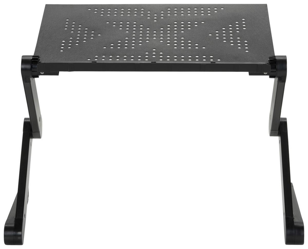 Schreibtischaufsatz Schwarz höhenverstellbar - Schwarz, Basics, Metall (52,5/4-39,5/25,5cm) - MID.YOU