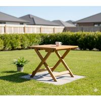 Gartentisch Akazie Braun LxB: 38x38 cm, klappbar - Akaziefarben, Basics, Holz (38/38/40cm)