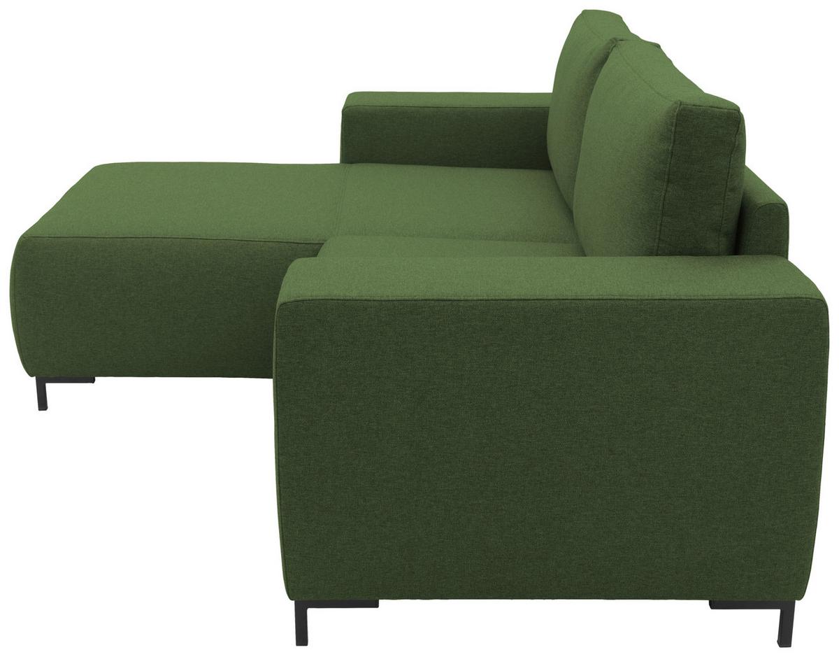 Ecksofa Looks Vi Grün - Schwarz/Grün, Design, Textil (242/160cm) - LOOKS by W.Joop