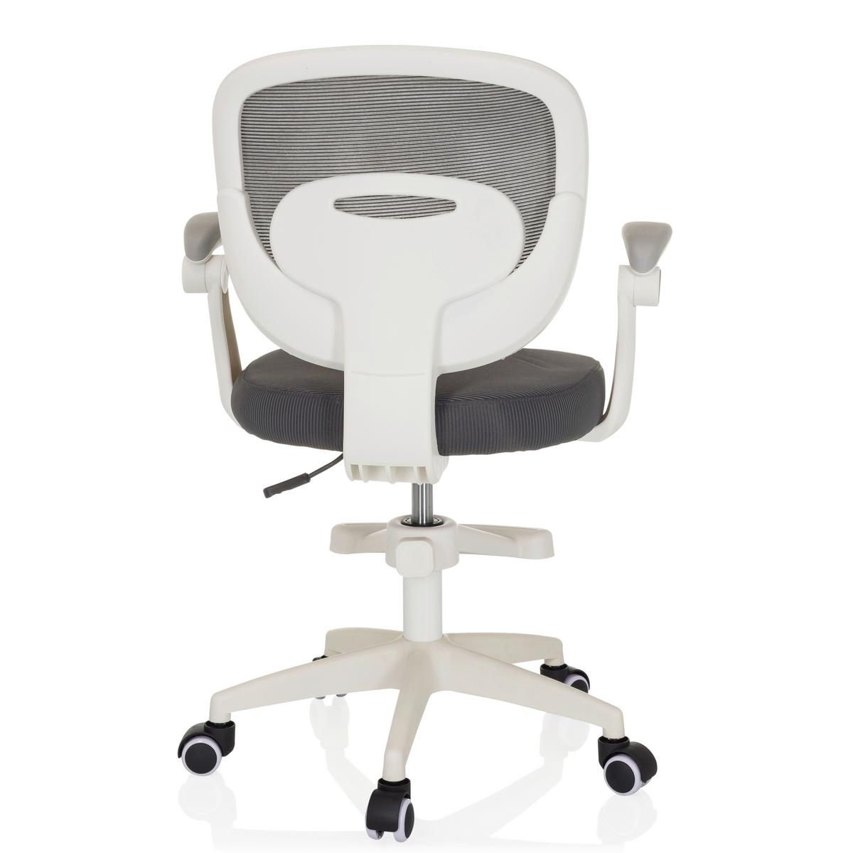 Jugenddrehstuhl Kiddy Smart Grau B: 61 cm - Rosa/Weiß, MODERN, Kunststoff/Textil (61/84-97/55cm) - MID.YOU