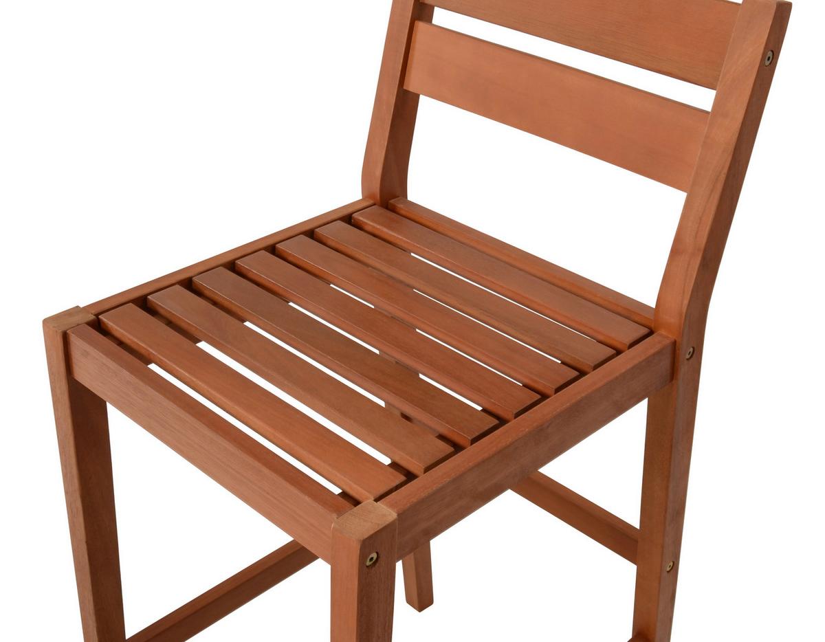 Gartenmöbel Set 5-Tlg. Maine Eukalyptusholz - Eukalyptusholzfarben/Braun, MODERN, Holz - Gardenson