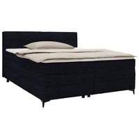 Boxspringová postel BARI 160/200, černá - černá, Konvenční, kov/karton (160/200cm) - Mömax