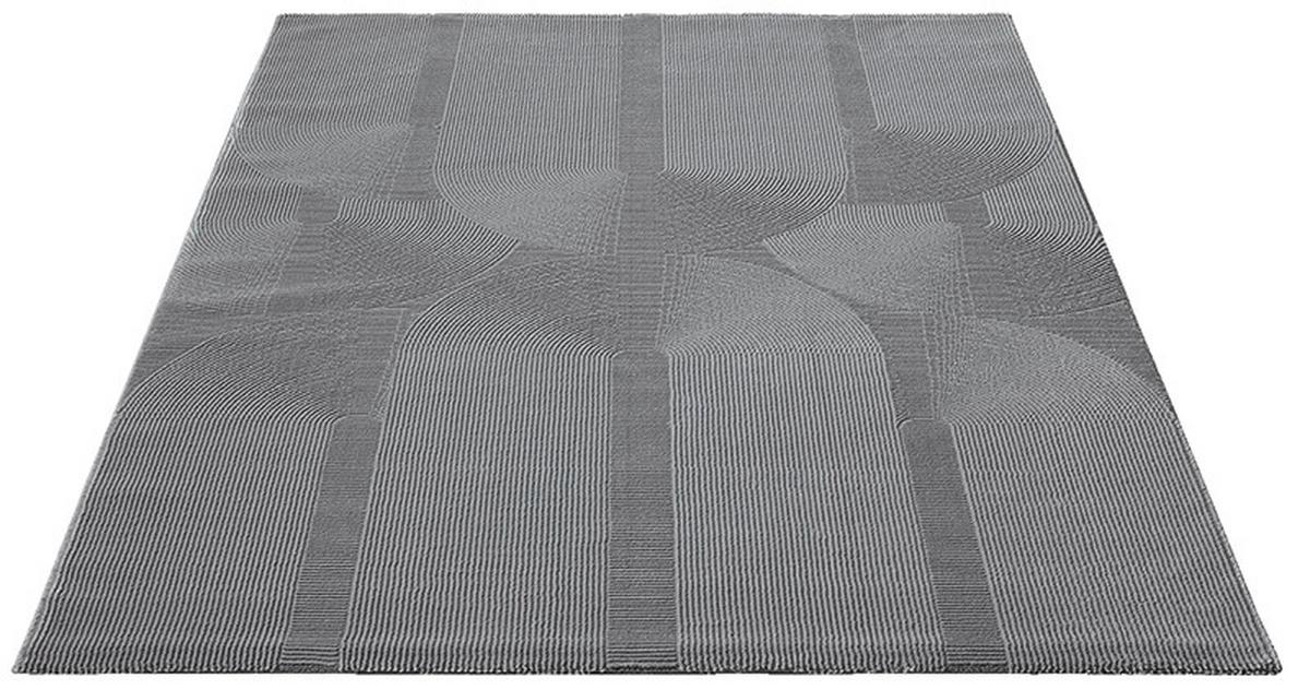 Webteppich Sign - Grau, KONVENTIONELL, Textil (120/170cm)