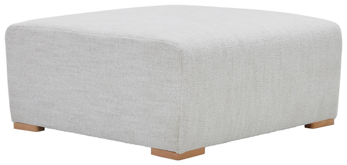 Hocker Vouge Beige  B: 101 Cm - Beige/Buchefarben, KONVENTIONELL, Textil (101/44/92cm) - Livetastic