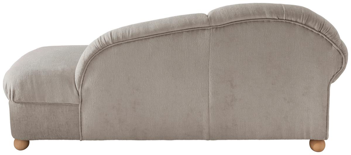 Ottomane Torello Taupe B: 86cm - Taupe/Wildeiche, KONVENTIONELL, Textil (86/84/190cm) - Livetastic