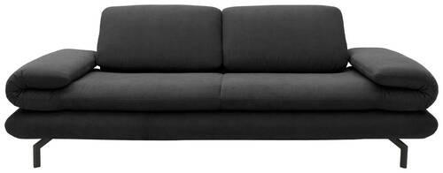 Sitzer-sofa Looks Xiii Dunkelgrau - Dunkelgrau/Schwarz, Design, Textil (204/83/98cm) - LOOKS by W.Joop