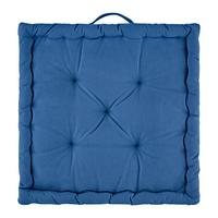 Boxkissen BO BO - modrá, textil (40/40/6cm) - Modern Living