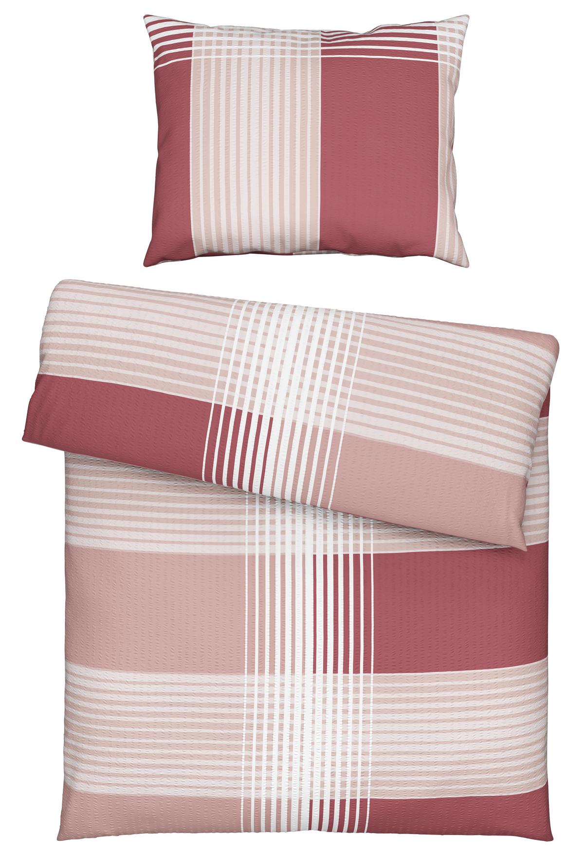 Ágyneműhuzat-garnitúra Enja - piros, Modern, textil (140/200cm) - Luca Bessoni