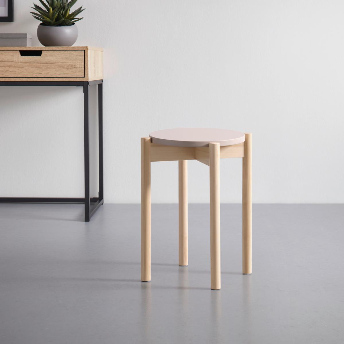 STOHOVATEĽNÝ STOLČEK ANTON -SB- - sivá/kašmírová, Konventionell, drevo/textil (36/45cm) - Mömax