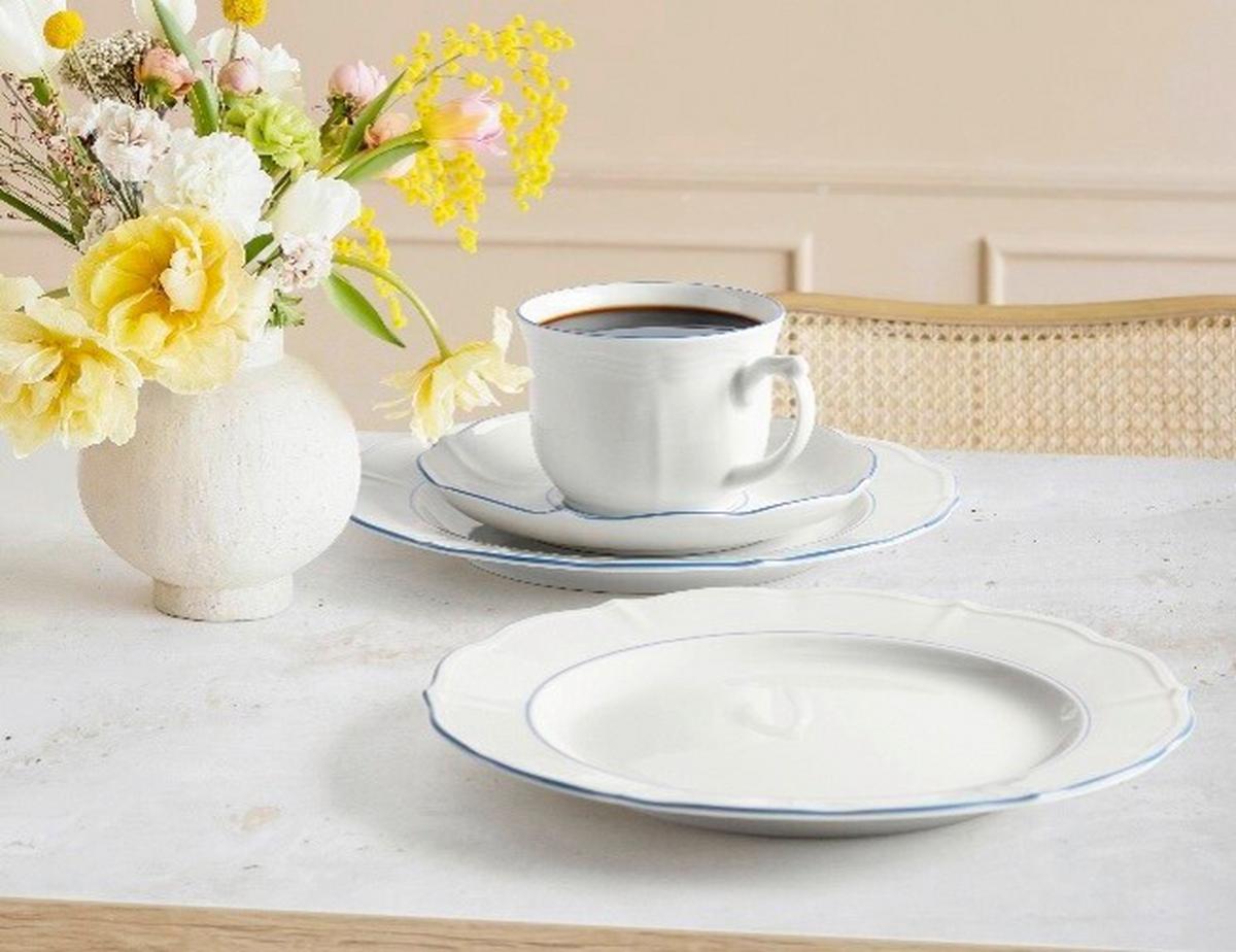 Tafelservice Blue Lines - Weiß, Basics, Keramik (6,894kg) - Seltmann Weiden