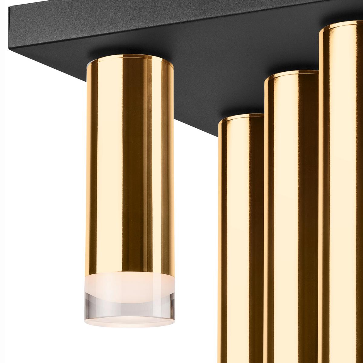 Deckenleuchte 39640 Diego - Goldfarben, Design, Metall (32/6/30cm)