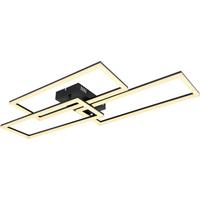 LED stropné svietidlo Bekka, max. 58 Watt - čierna/opálová, Modern, kov/plast (90/40/8cm) - Premium Living