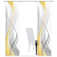 Flächenvorhang 3er Set Carlisle - Gelb/Hellgelb, Design, Textil (60/245cm) - Schmidt W. Gmbh