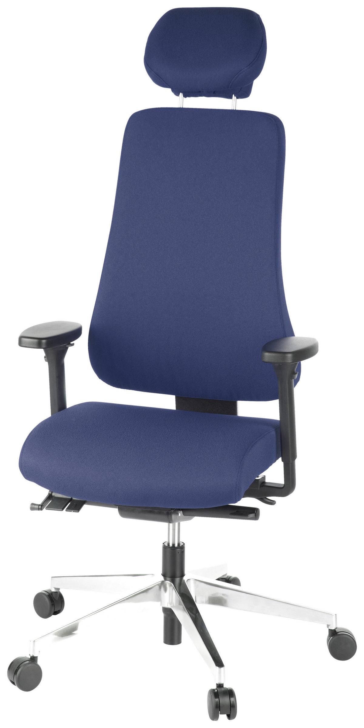 Drehstuhl Pro-Tec 400 Dunkelblau - Dunkelblau, MODERN, Kunststoff/Textil (70/148/65cm) - MID.YOU