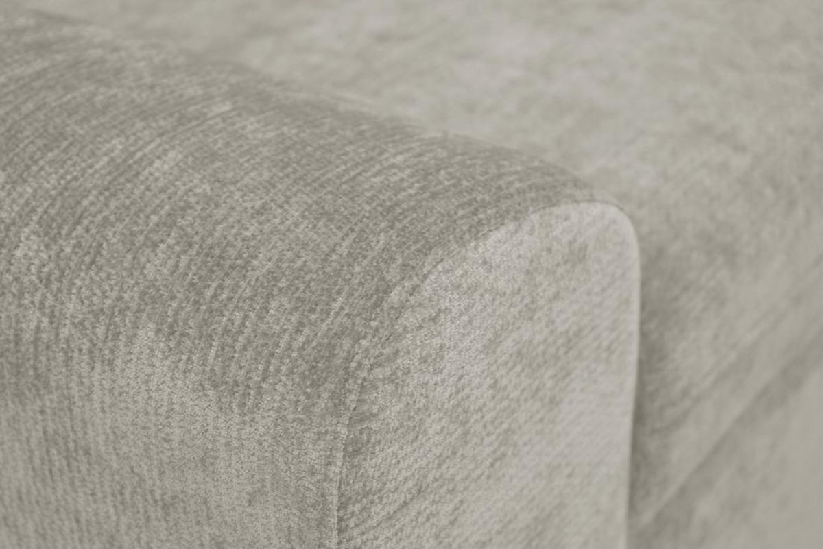 Rohová sedačka MALAGA, pravá, béžová žinylka - barvy chromu/béžová, Konvenční, kov/dřevo (286/203cm) - Ondega