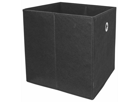 Skladací Box Cubi - čierna, Moderný, kompozitné drevo/textil (32/32/32cm) Skladací Box Cubi - čierna, Moderný, kompozitné drevo/textil (32/32/32cm)