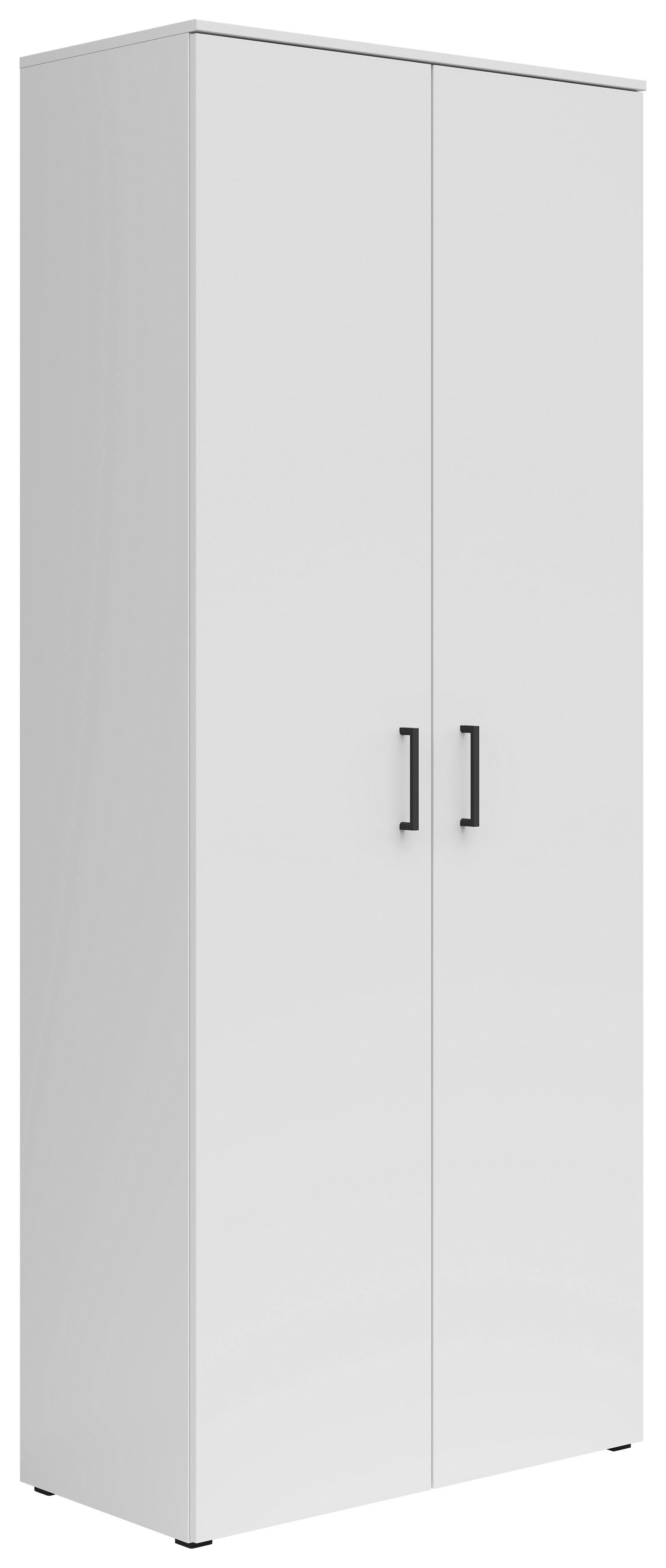 Skriňa MULTISTAURAUM š: 80 cm - čierna/biela, Modern, kompozitné drevo/plast (80/195/40cm)