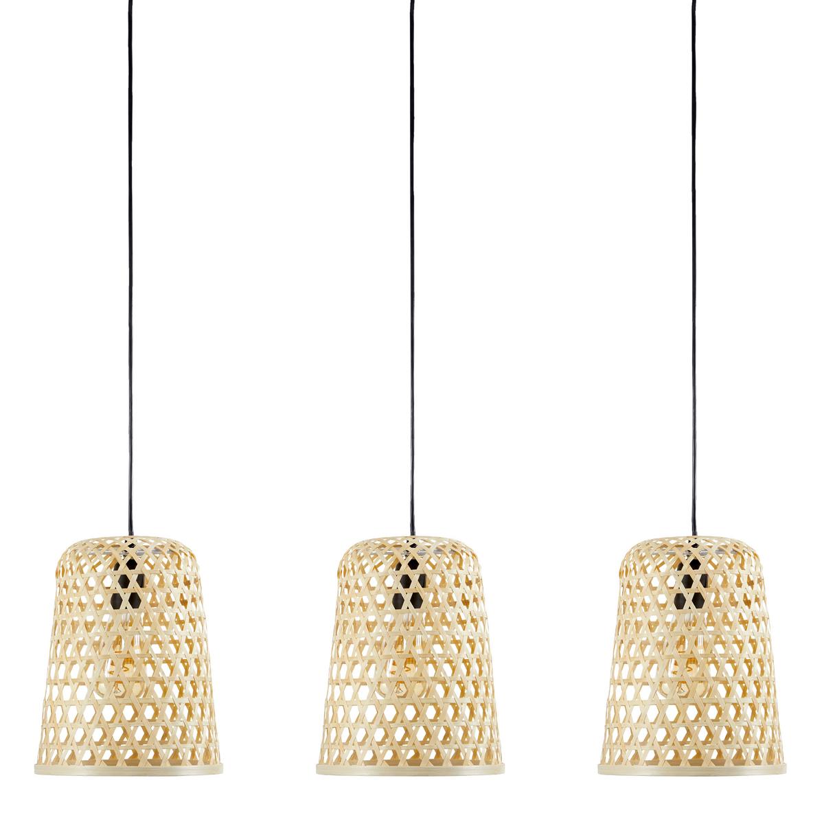 Závěsné svítidlo GAIO - přírodní barvy, Moderní, kov/přírodní materiály (80/21/130cm) - Bessagi Home