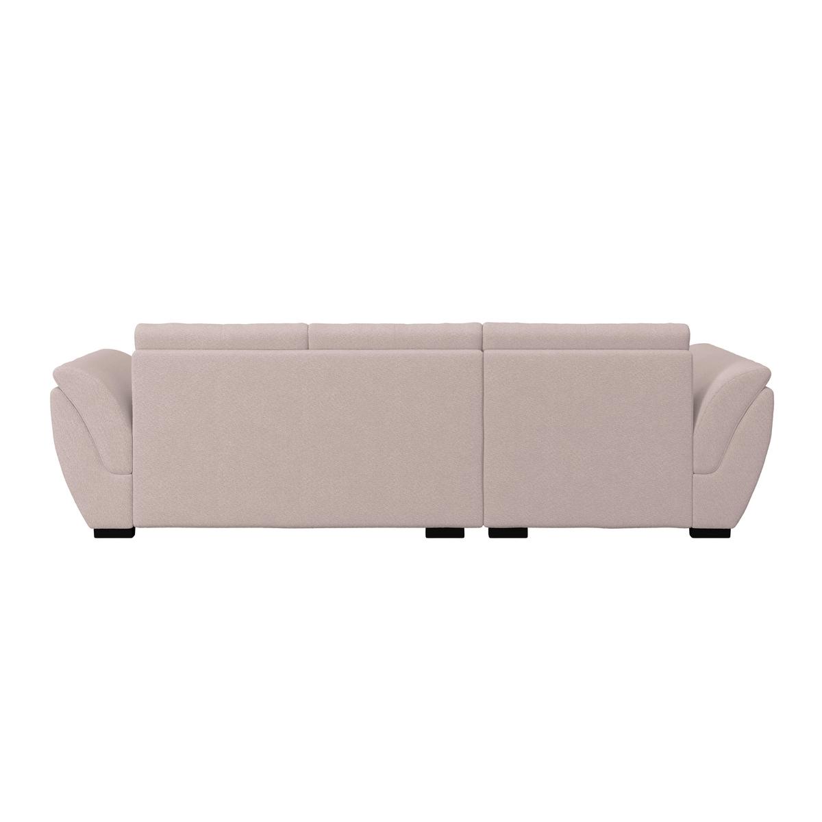 Ecksofa mit Schlaffunktion Berisso new Greige 187x278 cm - Greige/Schwarz, KONVENTIONELL, Textil (187/278cm) - Ondega