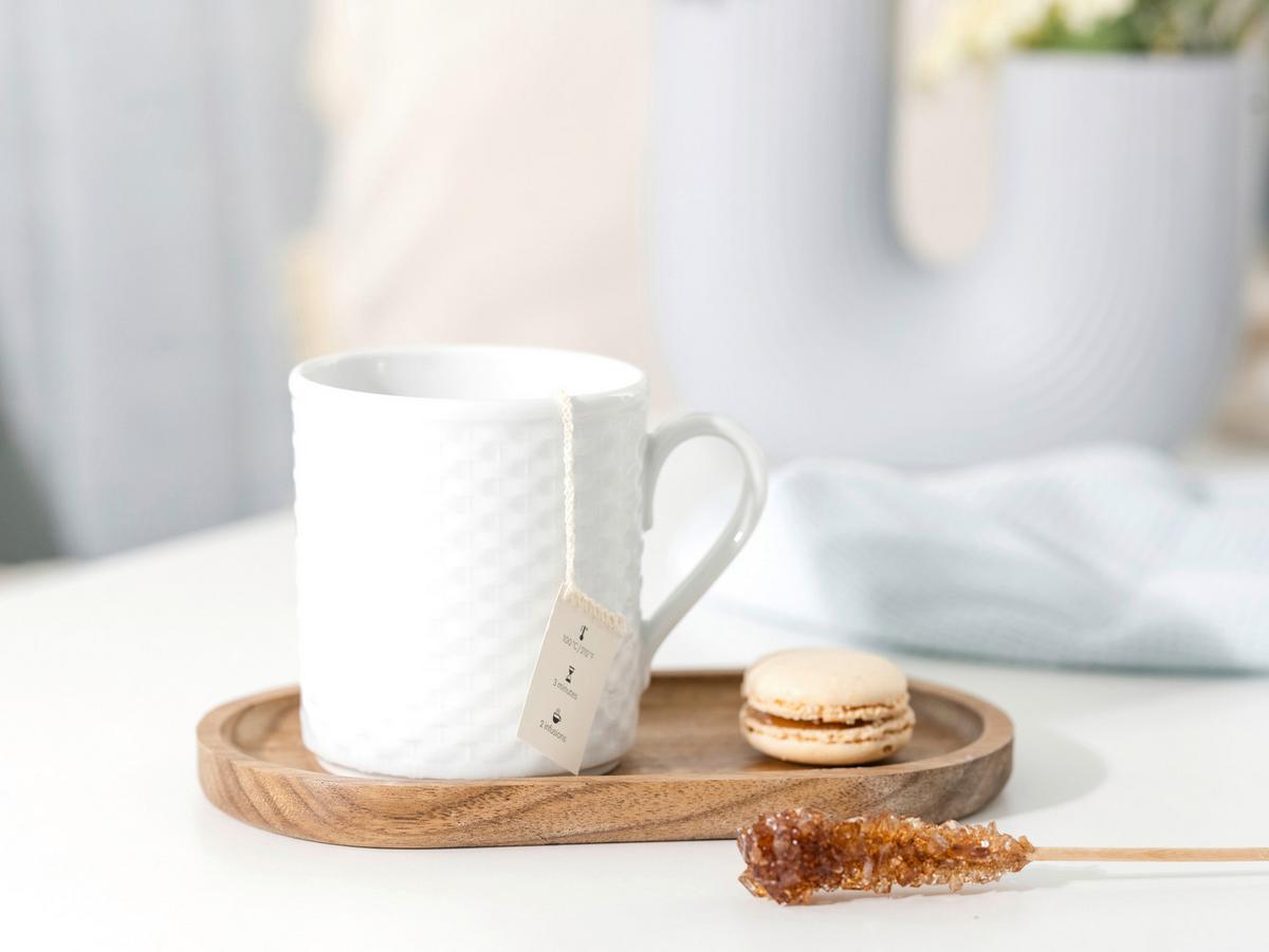 Kaffeebecherset Polo Porzellan, Weiß, 6-teilig - Weiß, Basics, Keramik (250ml) - Creatable