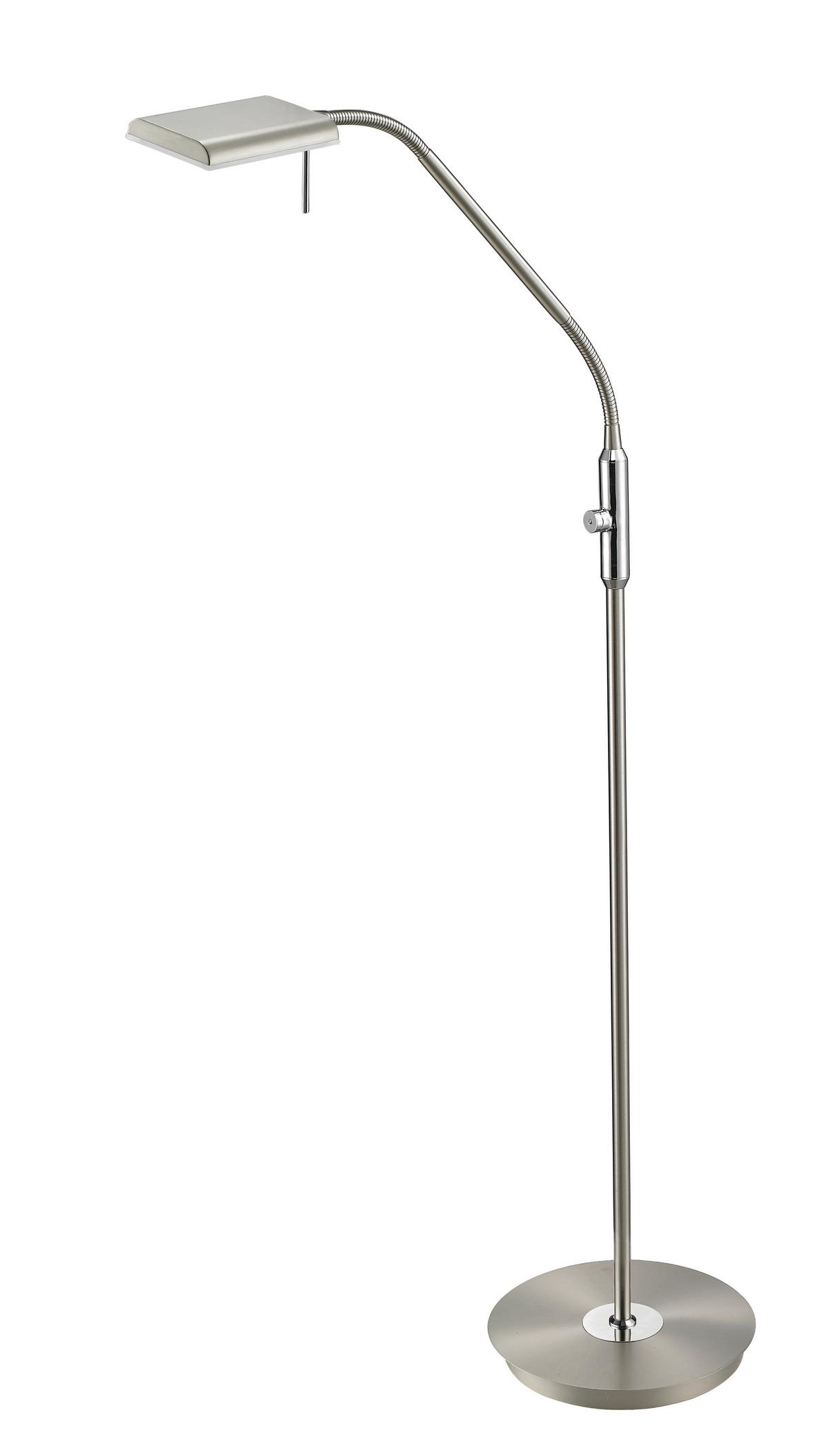 LED-Stehleuchte 420910107 Bergamo - Nickelfarben, Design, Kunststoff/Metall (27/135cm) - Trio Leuchten