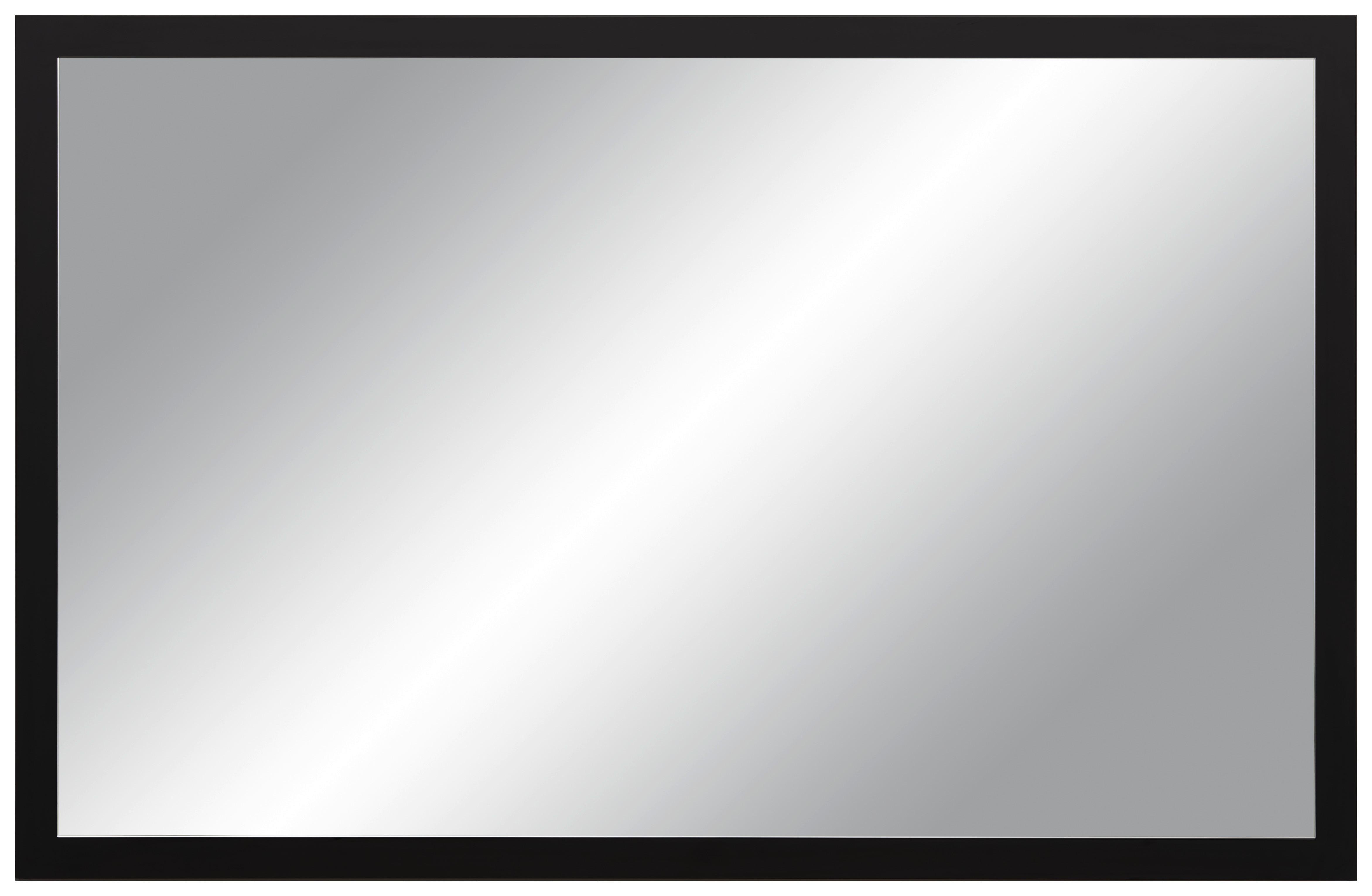 Wandspiegel Welcome Rechteckig Bxh: 130x84 Cm Schwarz Matt