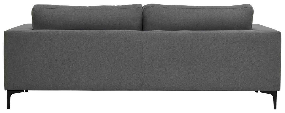 2-sitzer-sofa Bolero - Schwarz/Grau, Design, Kunststoff/Textil (215/84/88cm) - Livetastic