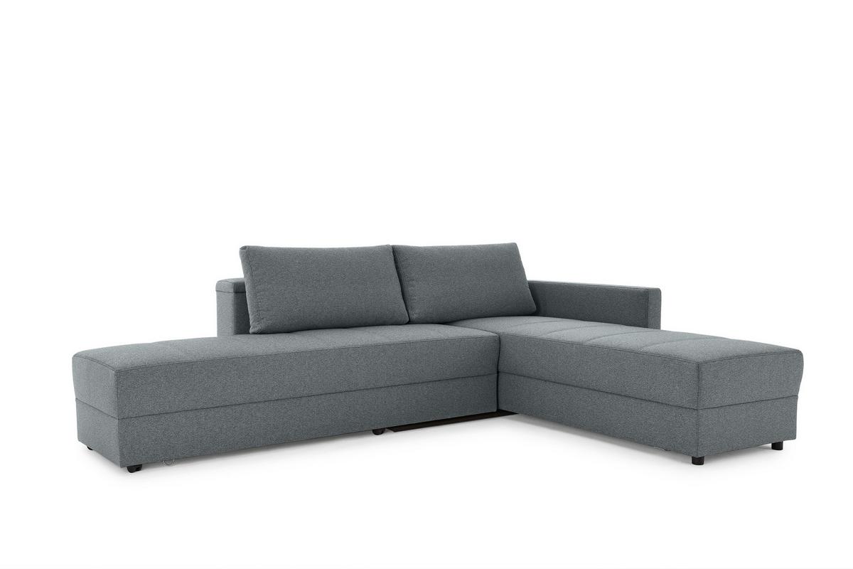 Ecksofa Looks Iii - Dunkelgrau/Schwarz, Design, Textil (229/287cm) - LOOKS by W.Joop