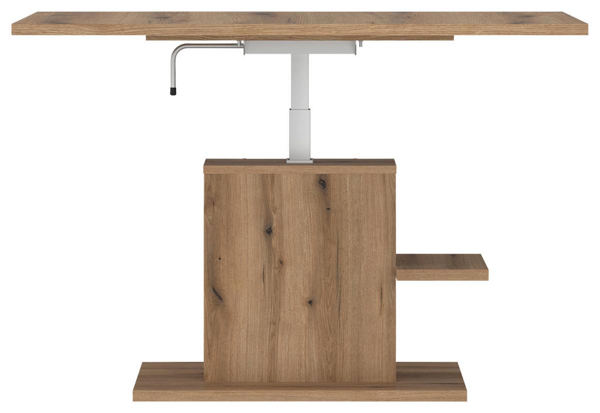 Couchtisch Cortado Eiche Dekor, B: 110cm - Eichefarben, MODERN, Holzwerkstoff (110/54,6-74,2/65cm) - Modern Living